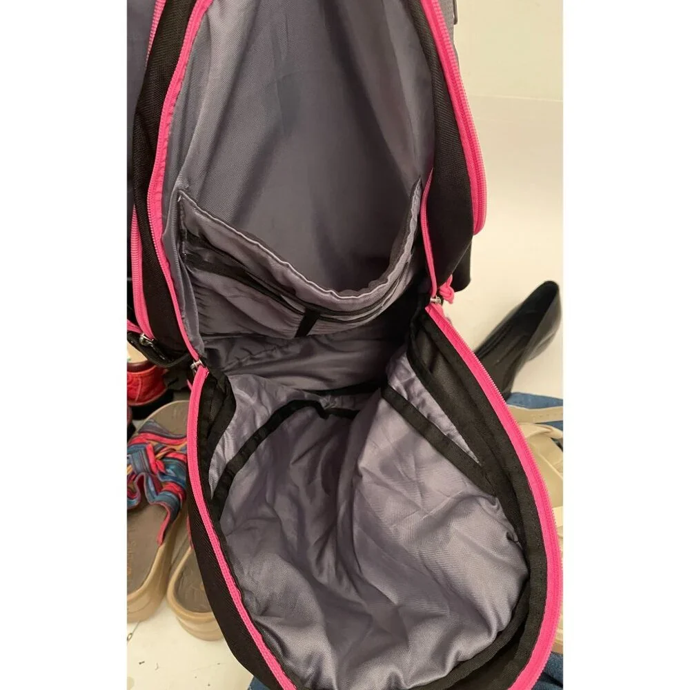 Trans by Jansport Large Black/Pink MEGAHERTZ Backpack T51X School Bag Rucksack